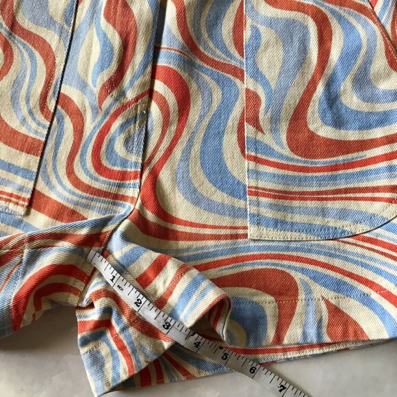 FRNCH Tiffany Creme‎ Wavy Shorts Size Small - Picture 10 of 10